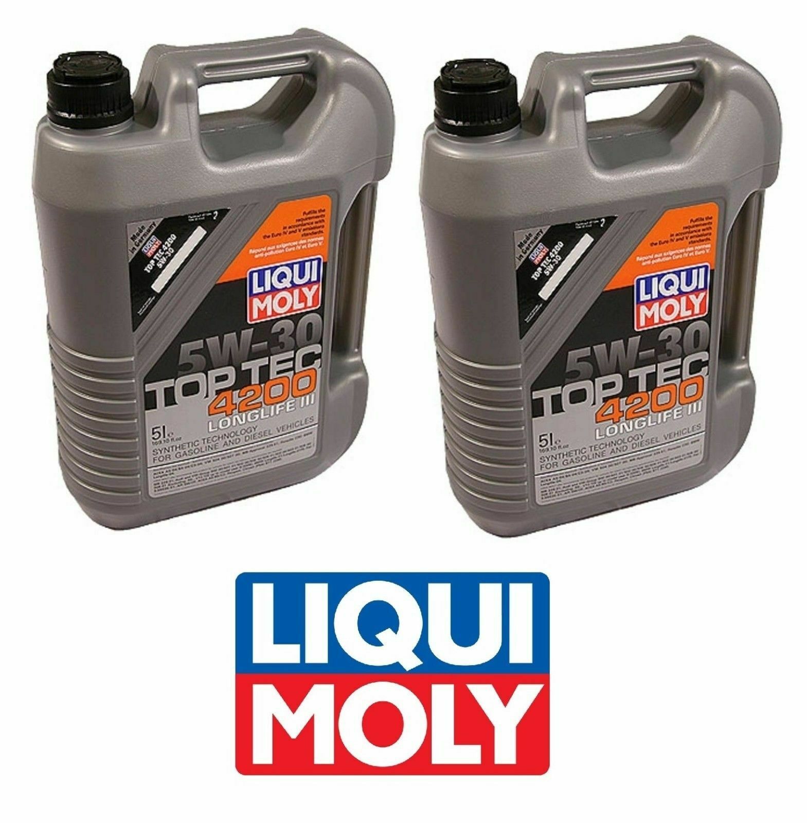 10 Liters Liqui Moly TOP TEC 4200 5w30 Synthetic Engine Oil for